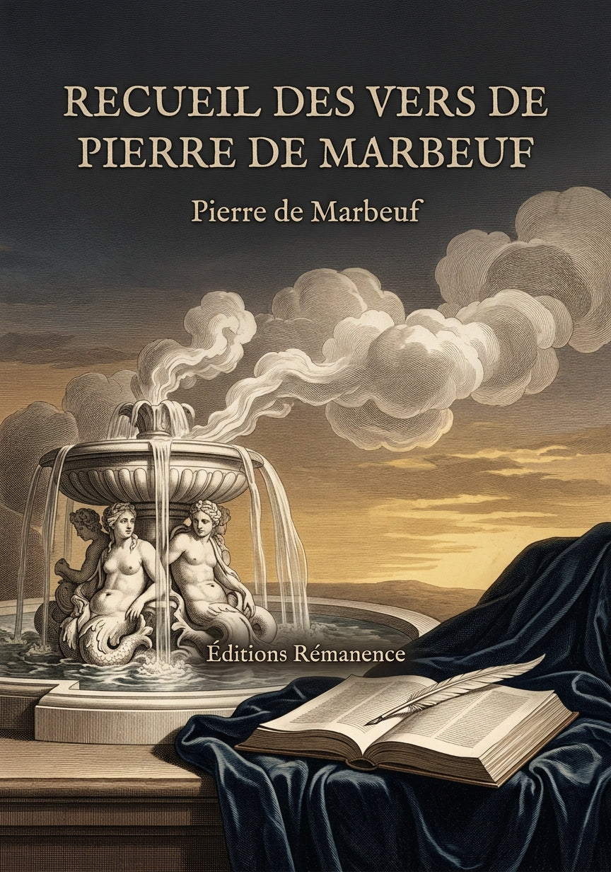 Livre Recueil des vers de Pierre de Marbeuf par Pierre de Marbeuf - Couverture - Editions Remanence