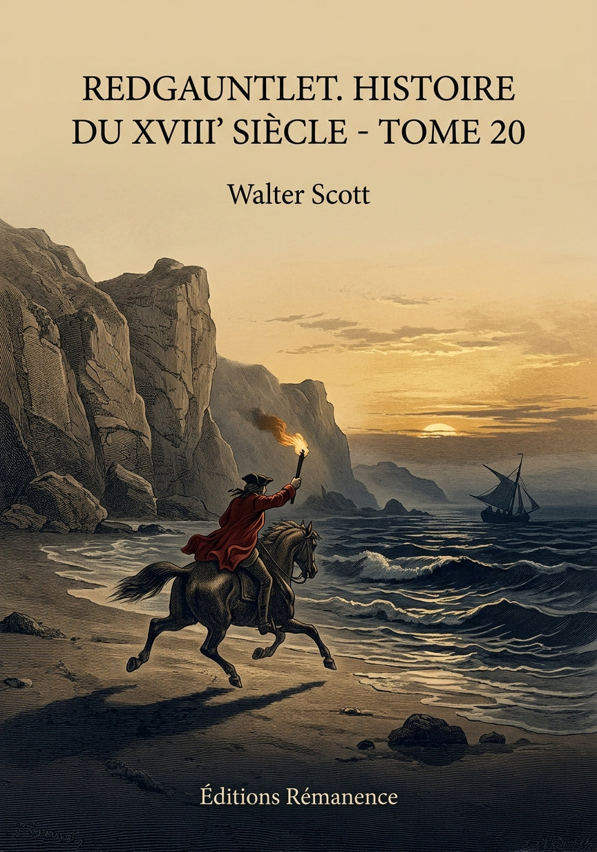 Livre Redgauntlet. Histoire du XVIII siècle - Tome 20 par Walter Scott - Couverture - Editions Remanence