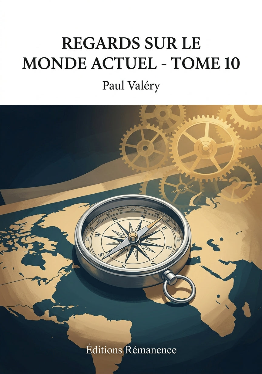 Livre Regards sur le monde actuel - Tome 10 par Paul Valéry - Couverture - Editions Remanence
