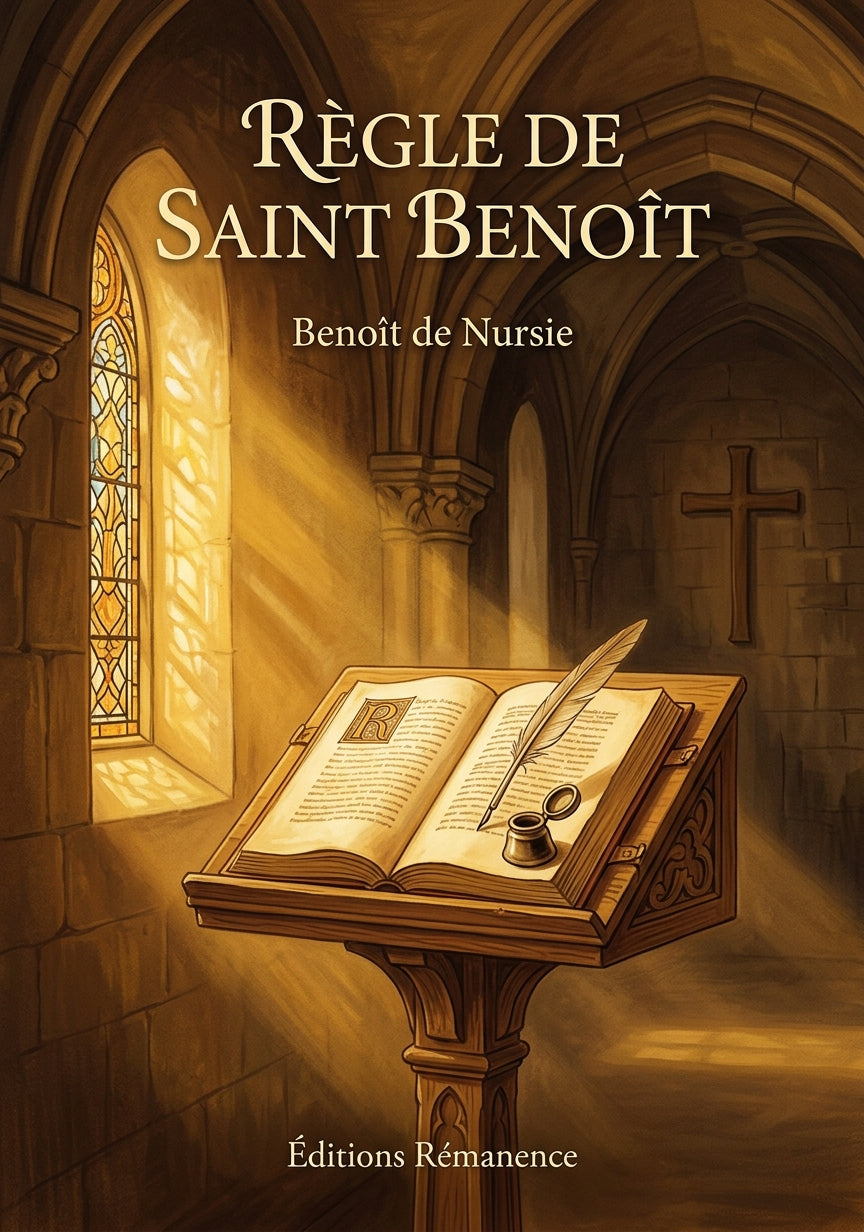 Livre Règle de saint Benoît par Benoît de Nursie - Couverture - Editions Remanence