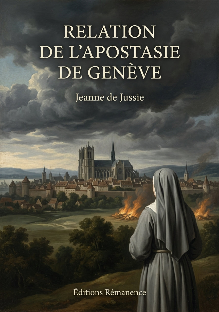 Livre Relation de l’apostasie de Genève par Jeanne de Jussie - Couverture - Editions Remanence