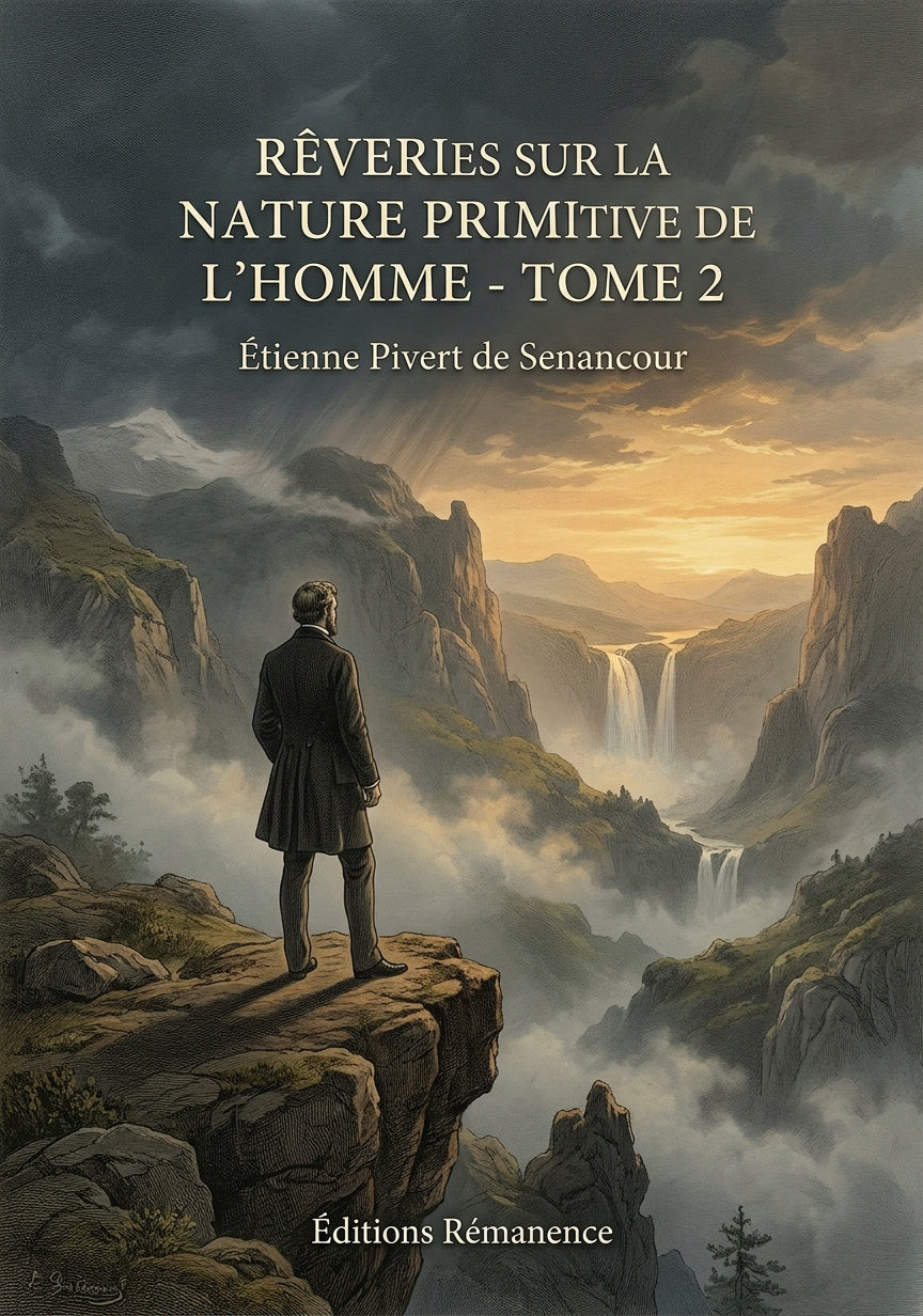 Livre Rêveries sur la nature primitive de l’homme - Tome 2 par Étienne Pivert de Senancour - Couverture - Editions Remanence