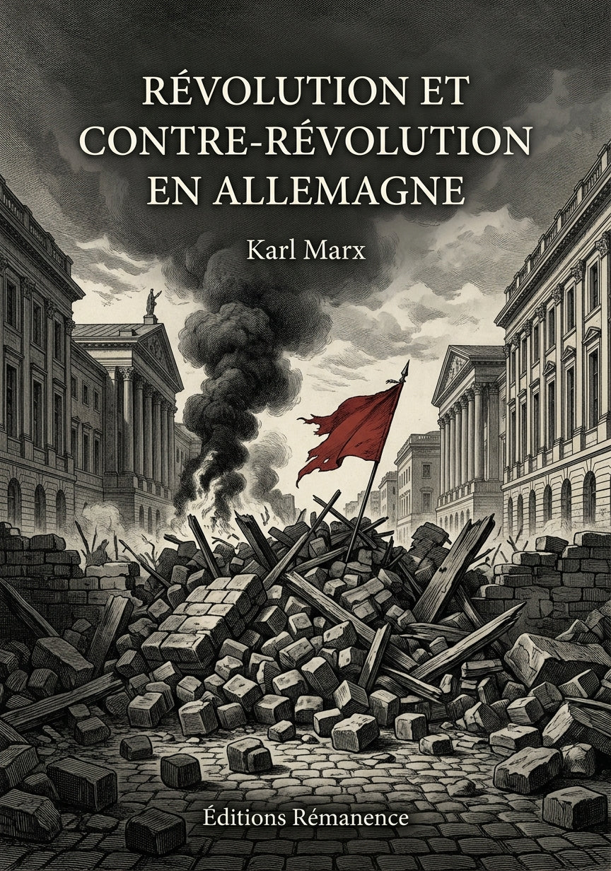 Livre Révolution et contre-révolution en Allemagne par Karl Marx - Couverture - Editions Remanence