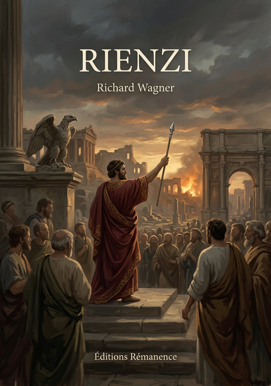 Livre Rienzi par Richard Wagner - Couverture - Editions Remanence