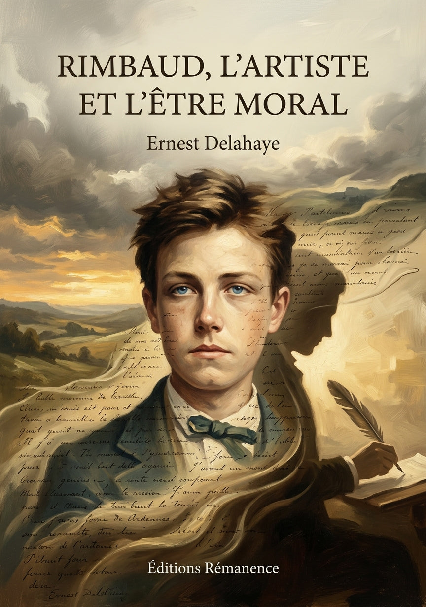 Livre Rimbaud, l’artiste et l’être moral par Ernest Delahaye - Couverture - Editions Remanence