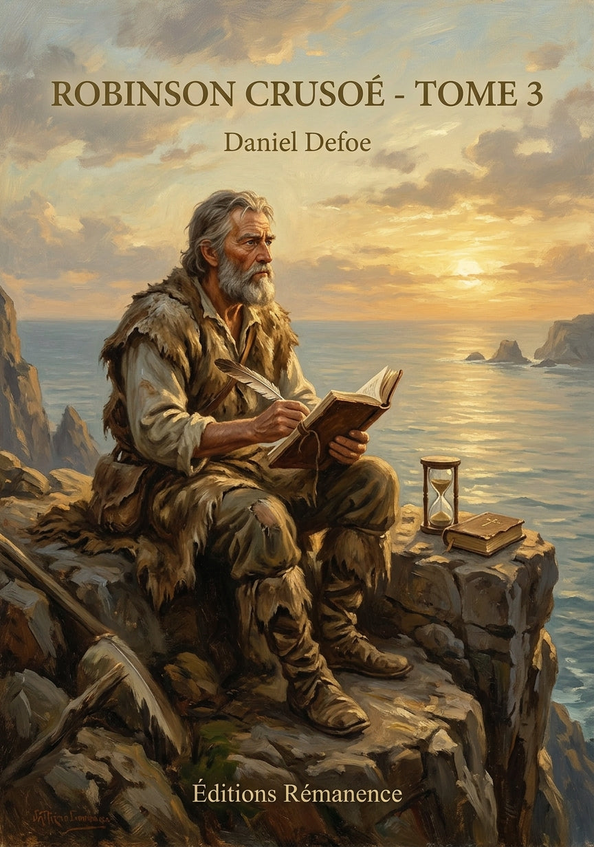 Livre Robinson Crusoé - Tome 3 par Daniel Defoe - Couverture - Editions Remanence