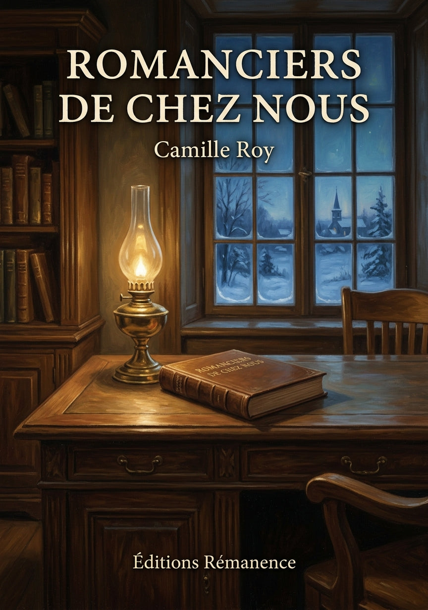 Livre Romanciers de chez nous par Camille Roy - Couverture - Editions Remanence