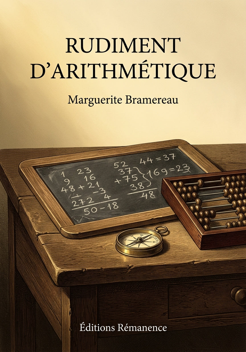 Livre Rudiment d’arithmétique par Marguerite Bramereau - Couverture - Editions Remanence