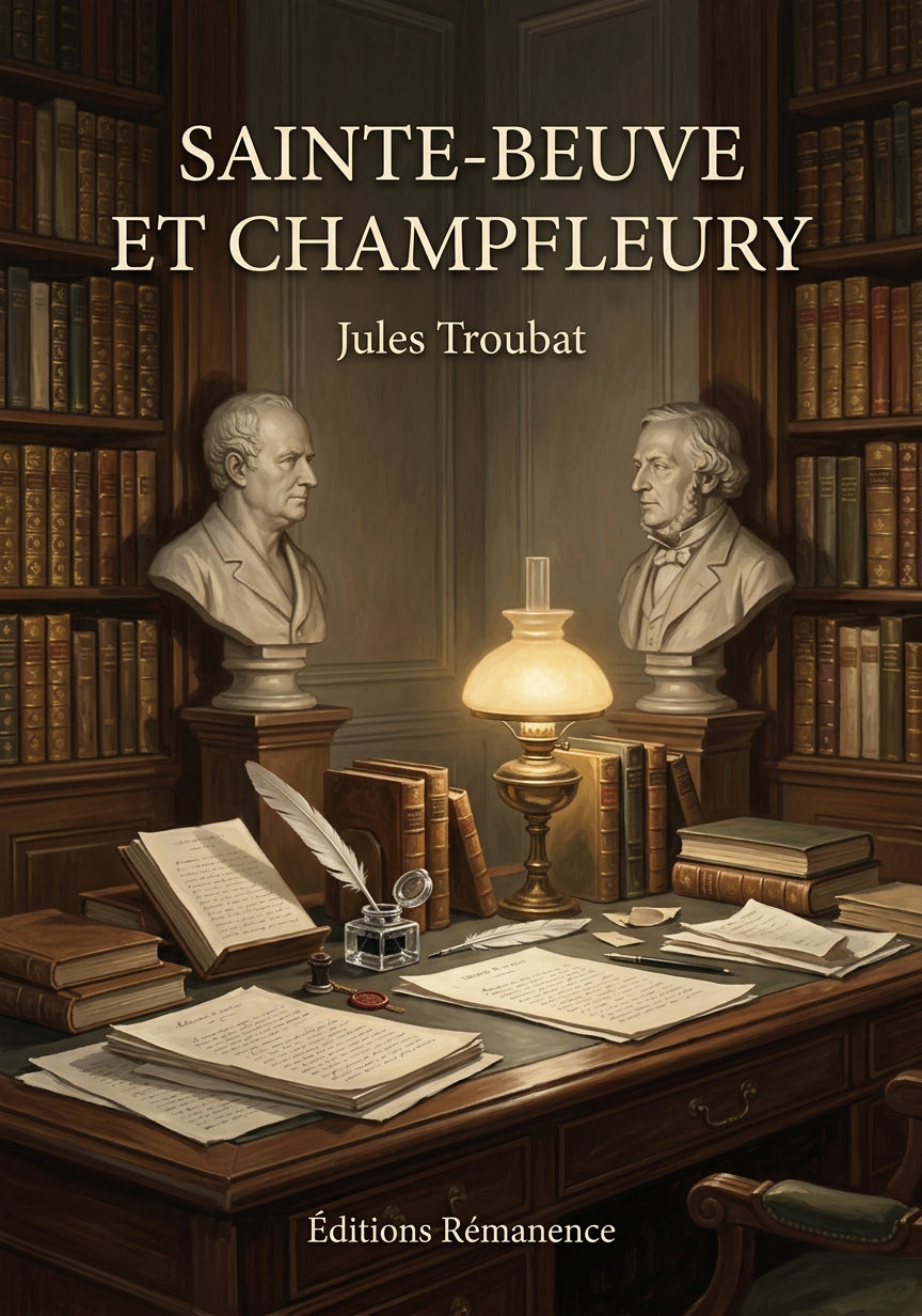 Livre Sainte-Beuve et Champfleury par Jules Troubat - Couverture - Editions Remanence