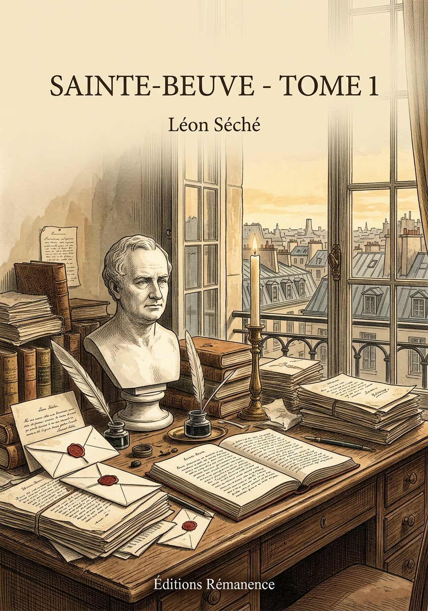 Livre Sainte-Beuve - Tome 1 par Léon Séché - Couverture - Editions Remanence