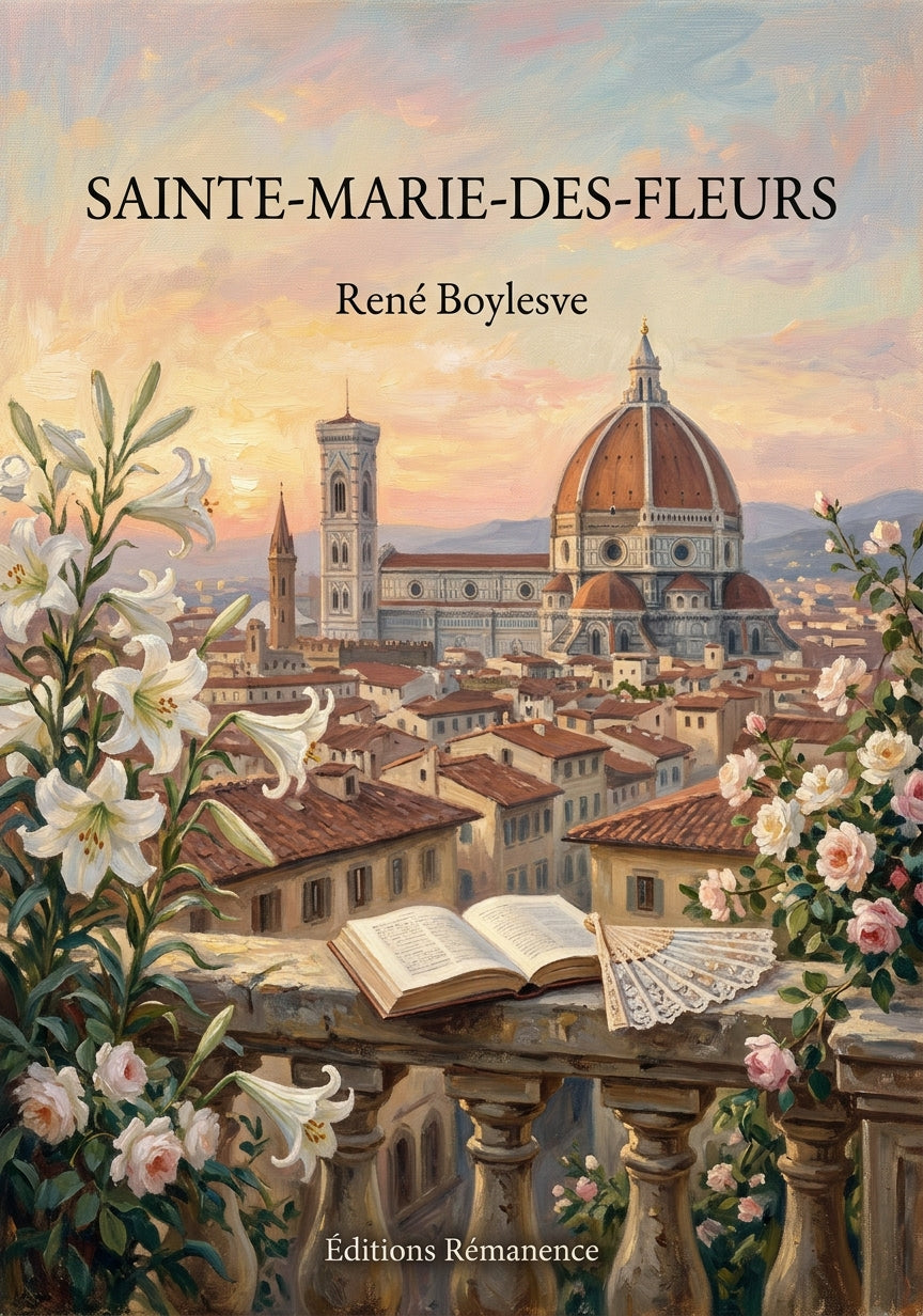 Livre Sainte-Marie-des-Fleurs par René Boylesve - Couverture - Editions Remanence