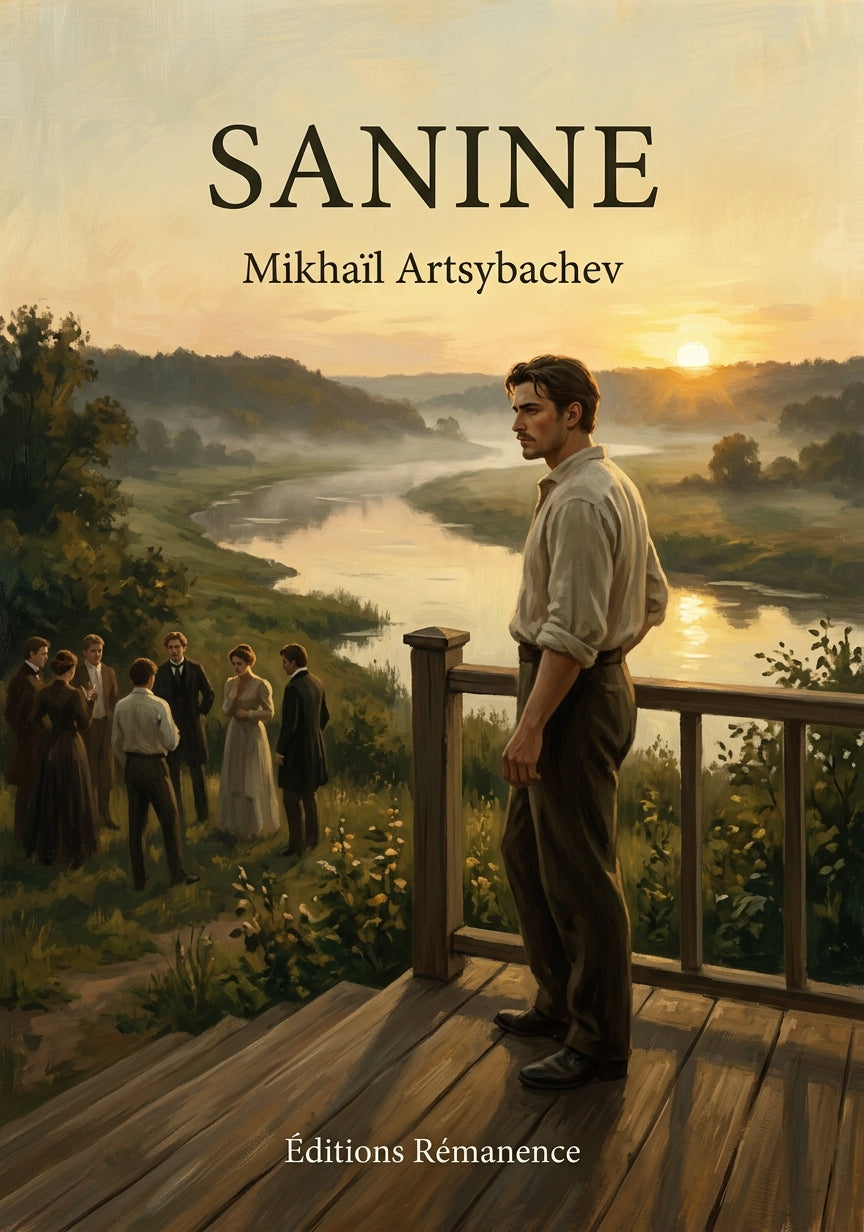 Livre Sanine par Mikhaïl Artsybachev - Couverture - Editions Remanence