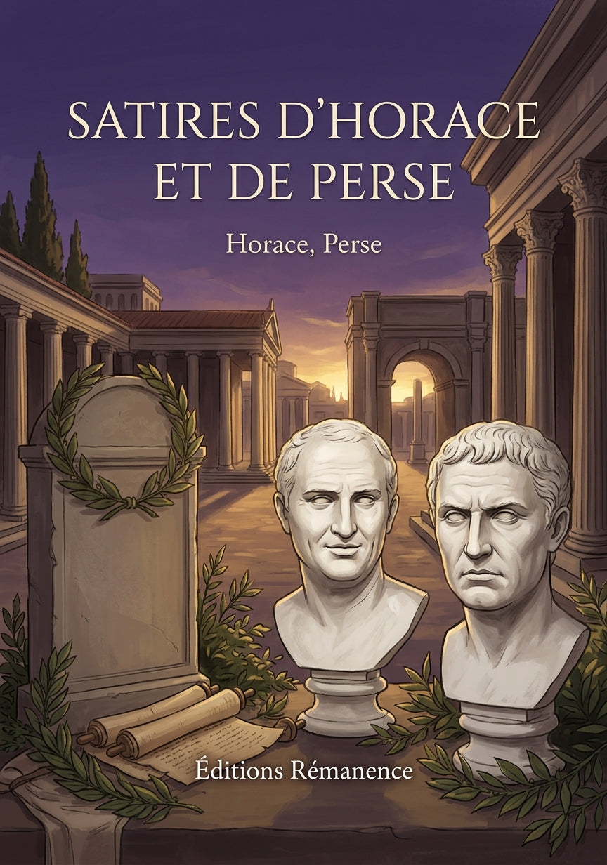 Livre Satires d’Horace et de Perse par Horace, Perse - Couverture - Editions Remanence