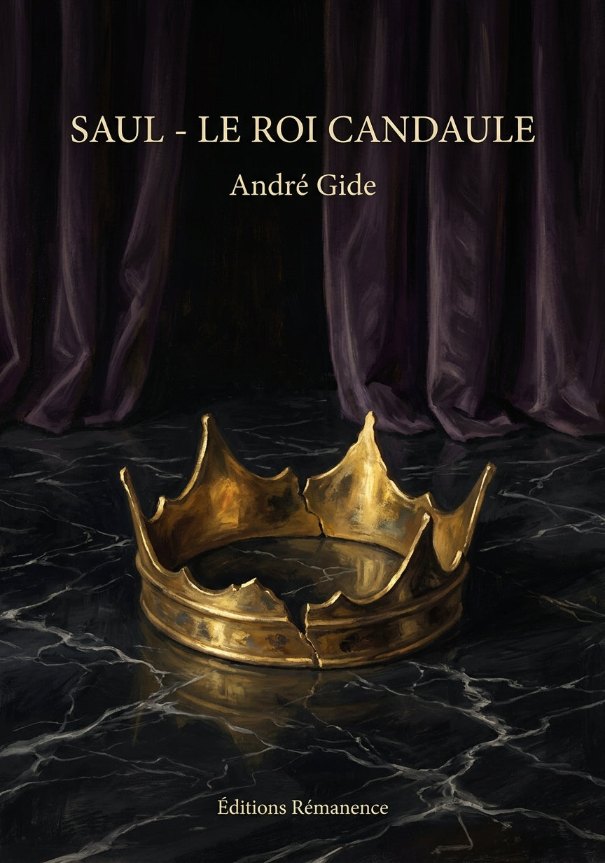 Livre Saul - Le roi Candaule par André Gide - Couverture - Editions Remanence