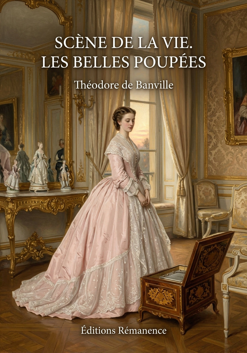 Livre Scène de la vie. Les Belles Poupées par Théodore de Banville - Couverture - Editions Remanence