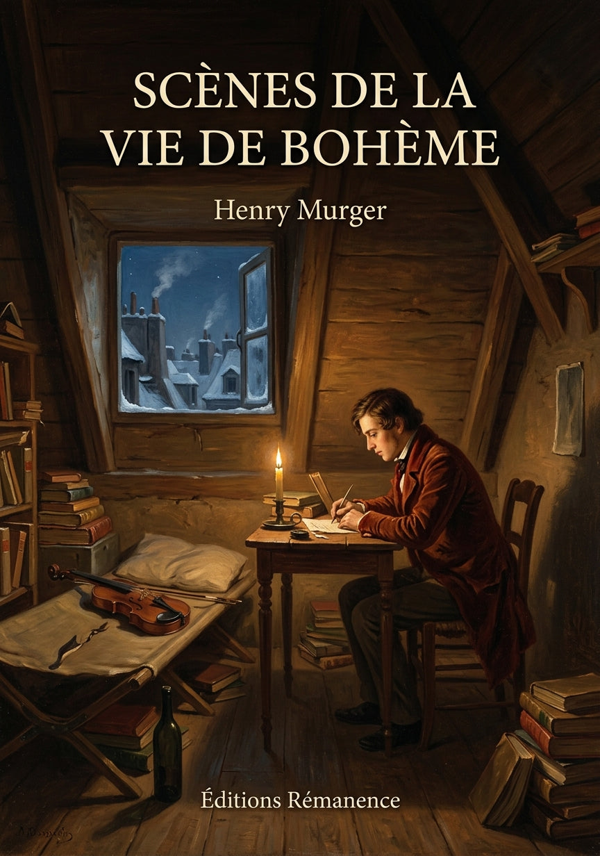 Livre Scènes de la vie de bohème par Henry Murger - Couverture - Editions Remanence