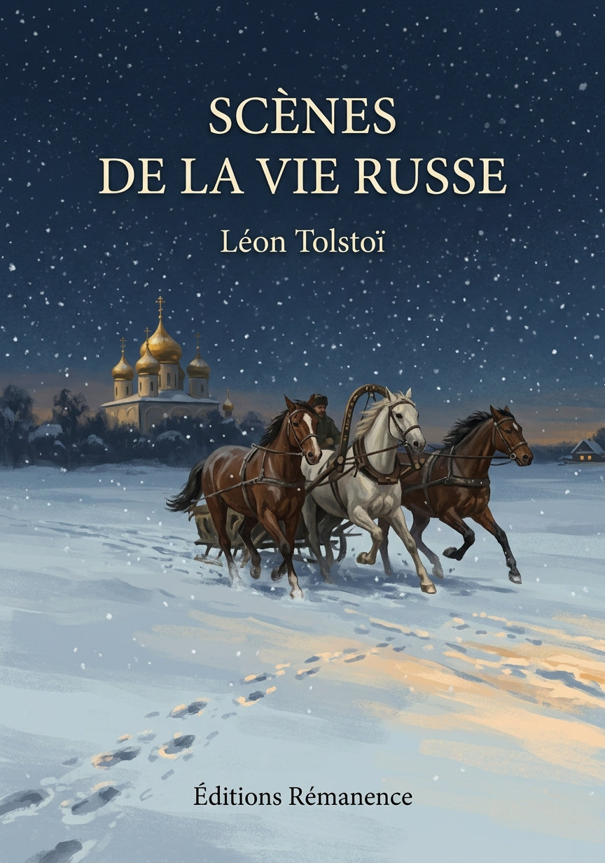 Livre Scènes de la vie russe par Léon Tolstoï - Couverture - Editions Remanence