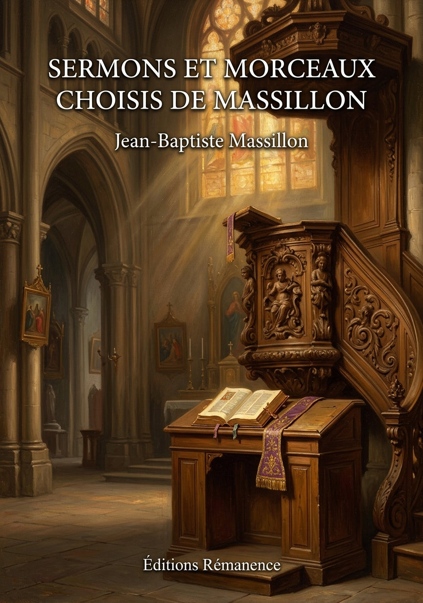 Livre Sermons et morceaux choisis de Massillon par Jean-Baptiste Massillon - Couverture - Editions Remanence