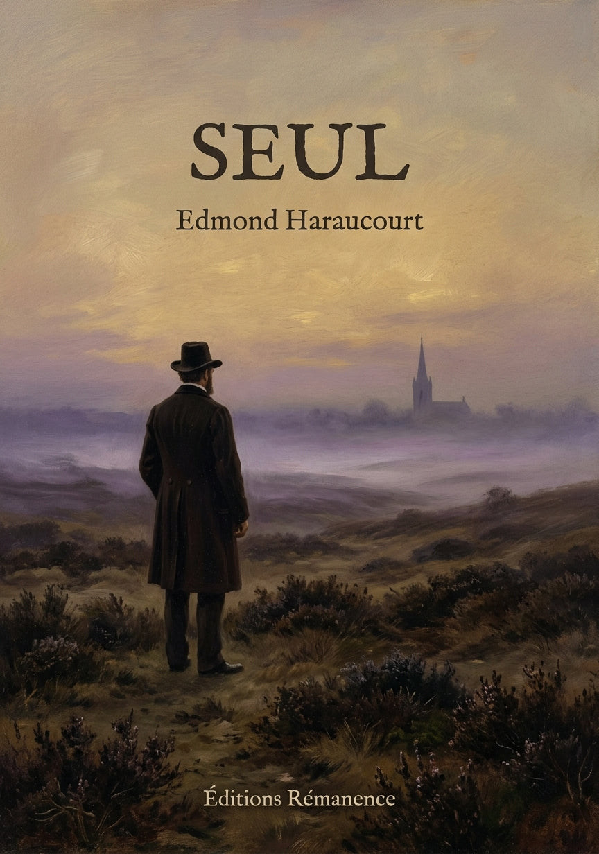 Livre Seul par Edmond Haraucourt - Couverture - Editions Remanence