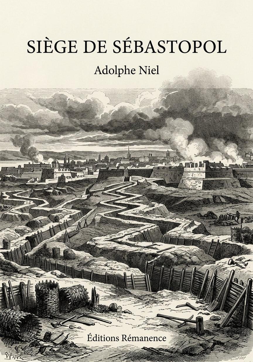 Livre Siège de Sébastopol par Adolphe Niel - Couverture - Editions Remanence