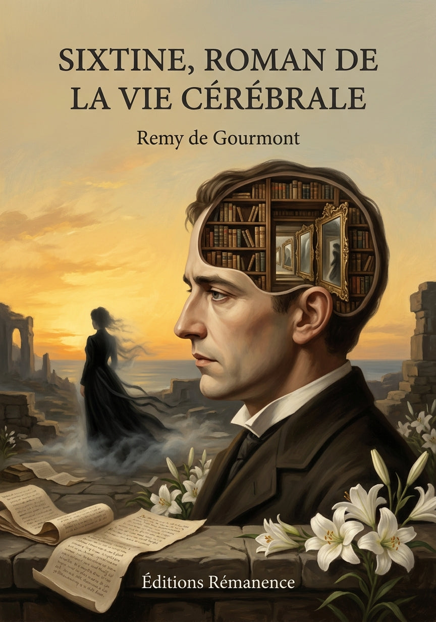 Livre Sixtine, roman de la vie cérébrale par Remy de Gourmont - Couverture - Editions Remanence