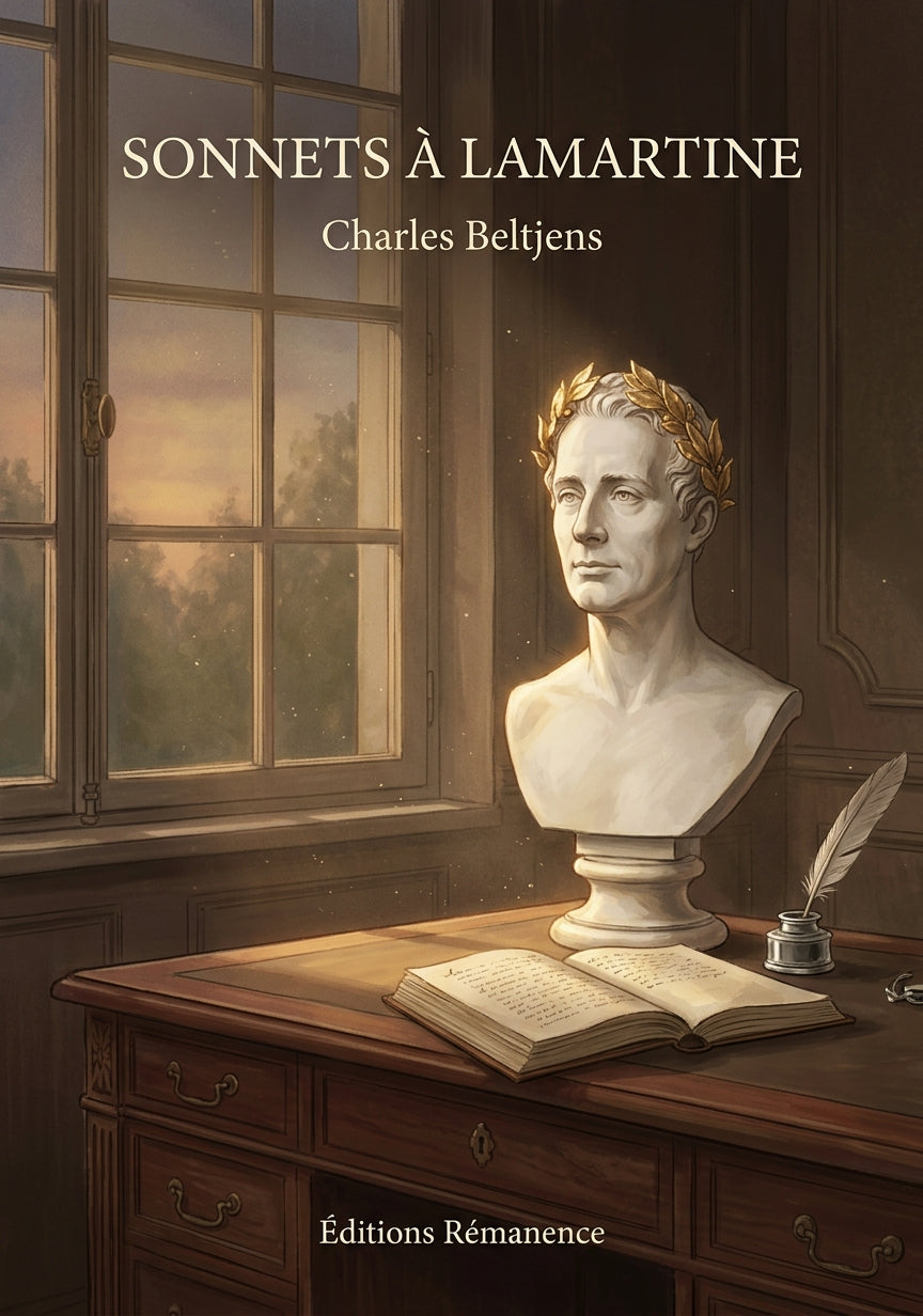 Livre Sonnets à Lamartine par Charles Beltjens - Couverture - Editions Remanence