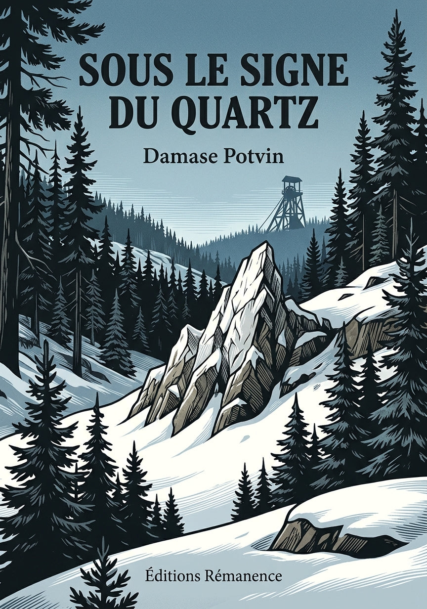 Livre Sous le signe du quartz par Damase Potvin - Couverture - Editions Remanence