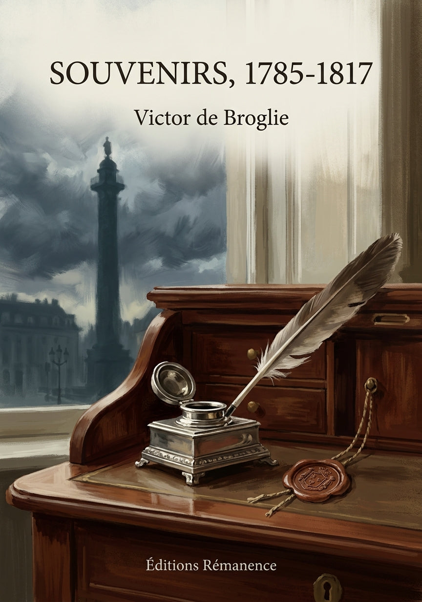 Livre Souvenirs, 1785-1817 par Victor de Broglie - Couverture - Editions Remanence