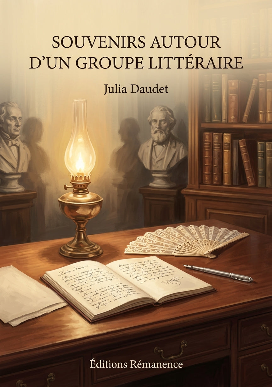 Livre Souvenirs autour d’un groupe littéraire par Julia Daudet - Couverture - Editions Remanence