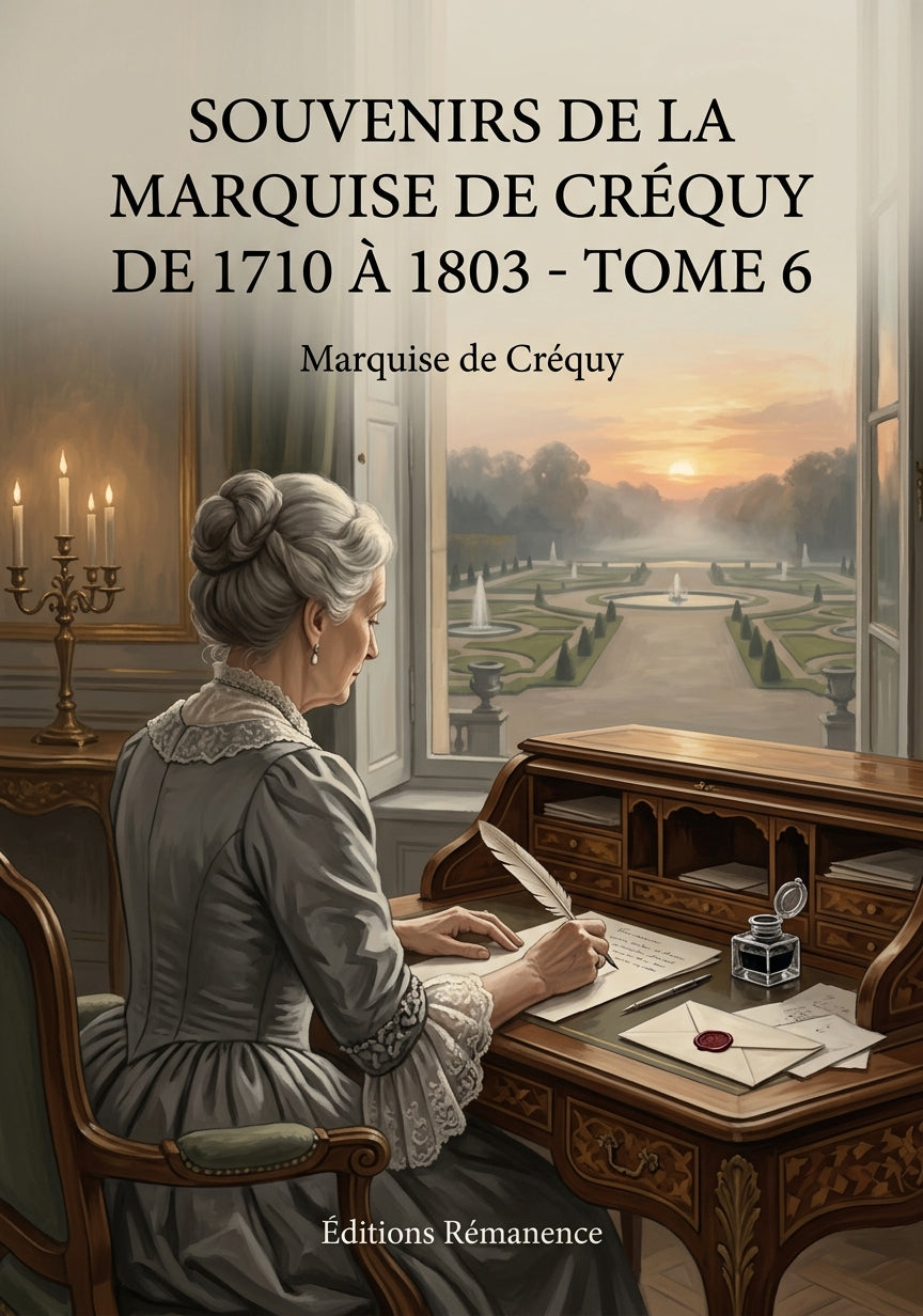Livre Souvenirs de la Marquise de Créquy de 1710 à 1803 - Tome 6 par Marquise de Créquy - Couverture - Editions Remanence