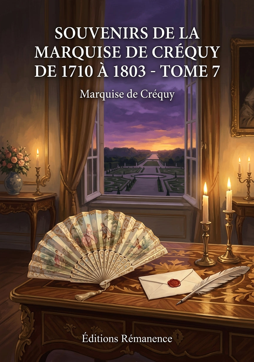 Livre Souvenirs de la Marquise de Créquy de 1710 à 1803 - Tome 7 par Marquise de Créquy - Couverture - Editions Remanence