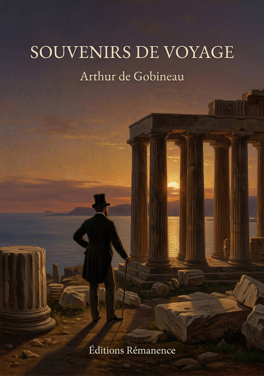 Livre Souvenirs de voyage par Arthur de Gobineau - Couverture - Editions Remanence