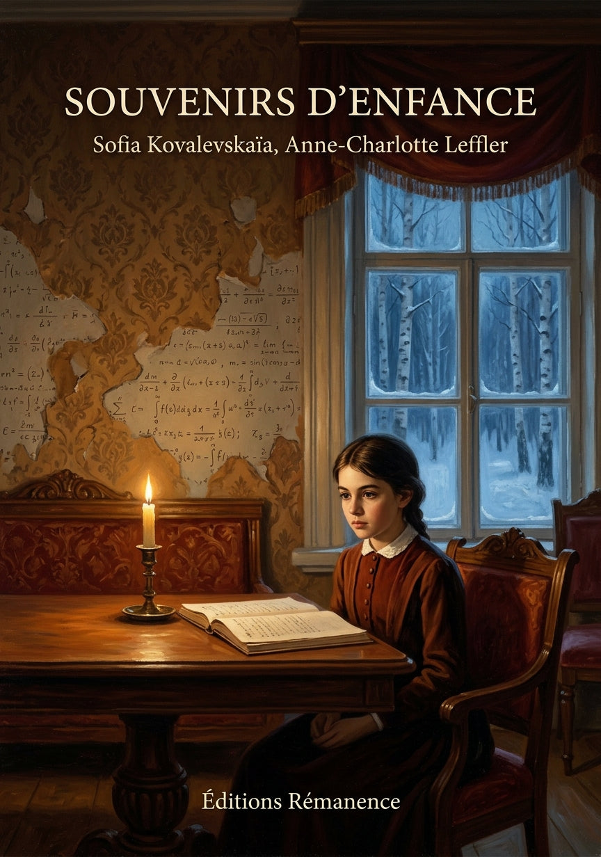 Livre Souvenirs d’enfance par Sofia Kovalevskaïa, Anne-Charlotte Leffler - Couverture - Editions Remanence