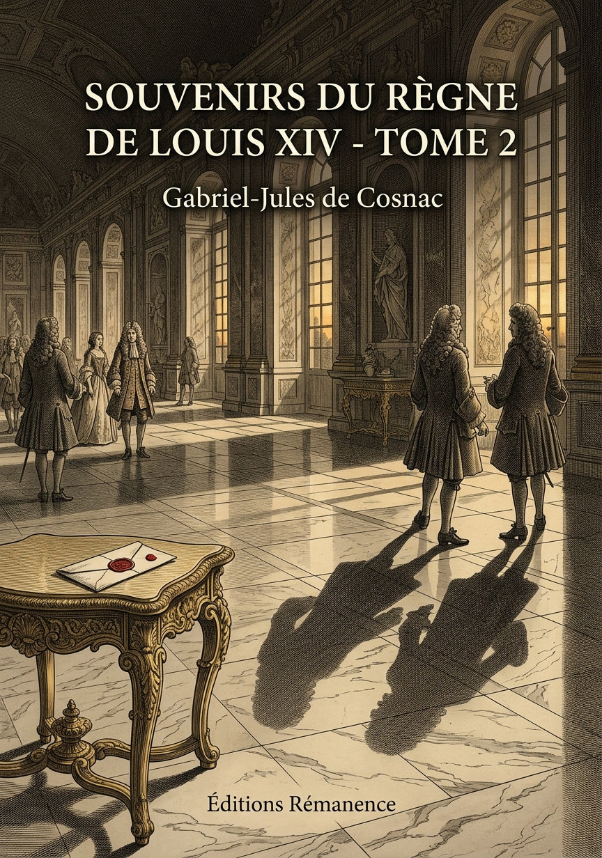 Livre Souvenirs du règne de Louis XIV - Tome 2 par Gabriel-Jules de Cosnac - Couverture - Editions Remanence