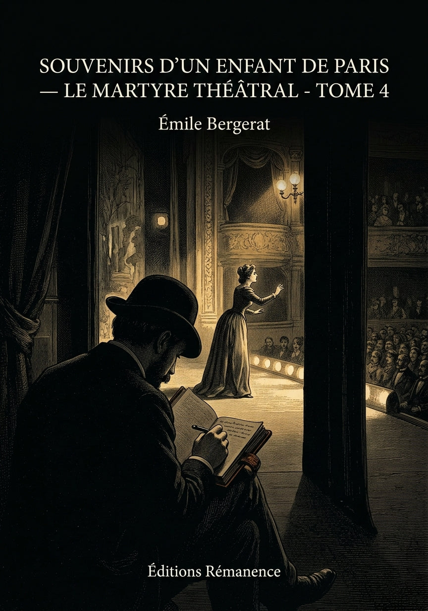 Livre Souvenirs d’un enfant de Paris — Le Martyre théâtral - Tome 4 par Émile Bergerat - Couverture - Editions Remanence
