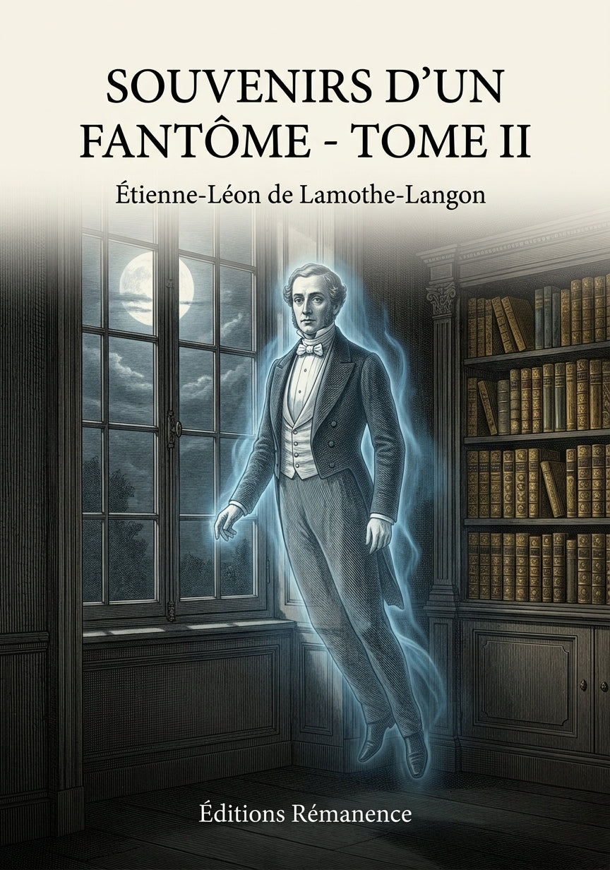 Livre Souvenirs d’un fantôme - Tome II par Étienne-Léon de Lamothe-Langon - Couverture - Editions Remanence