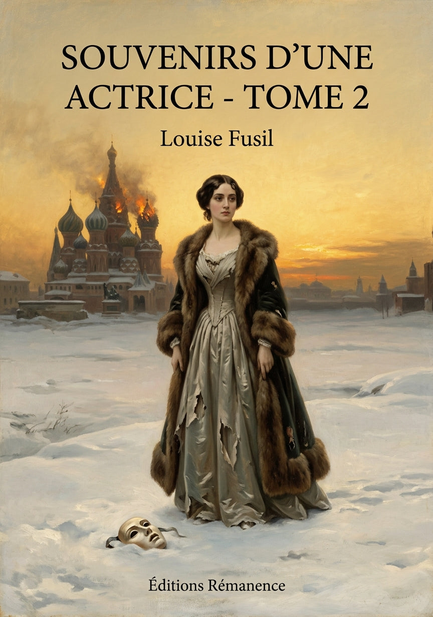 Livre Souvenirs d’une actrice - Tome 2 par Louise Fusil - Couverture - Editions Remanence