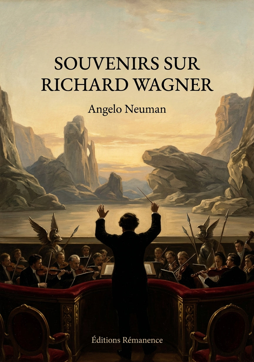 Livre Souvenirs sur Richard Wagner par Angelo Neuman - Couverture - Editions Remanence