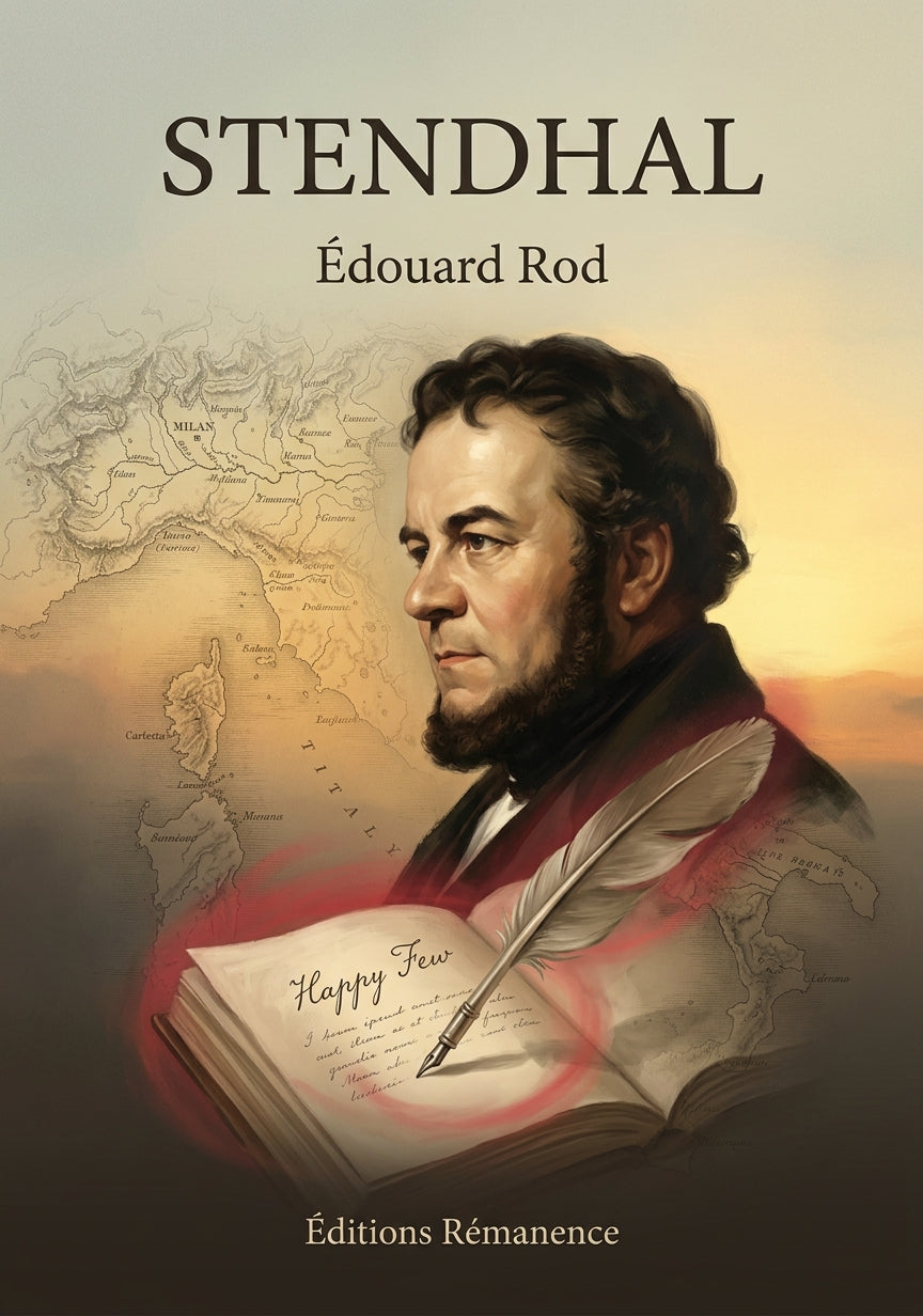 Livre Stendhal par Édouard Rod - Couverture - Editions Remanence