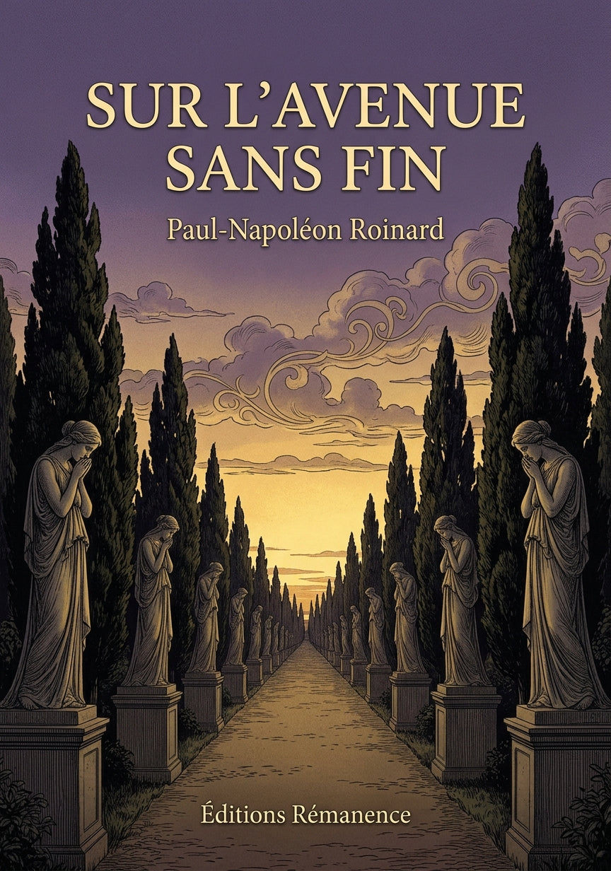 Livre Sur l’avenue sans fin par Paul-Napoléon Roinard - Couverture - Editions Remanence