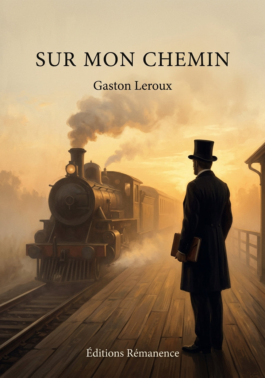 Livre Sur mon chemin par Gaston Leroux - Couverture - Editions Remanence