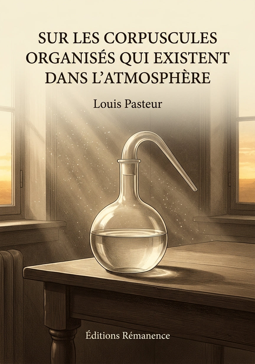 Livre Surlescorpuscules organisés quiexistent dansl’atmosphère par Louis Pasteur - Couverture - Editions Remanence