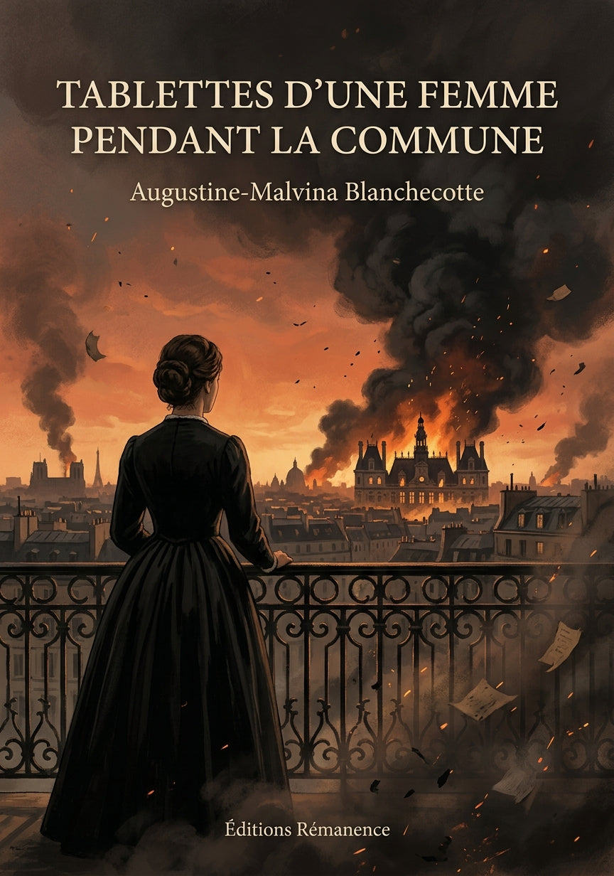 Livre Tablettes d’une femme pendant la Commune par Augustine-Malvina Blanchecotte - Couverture - Editions Remanence