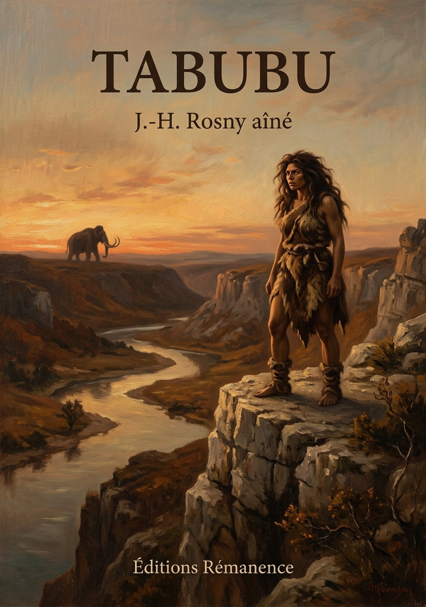 Livre Tabubu par J.-H. Rosny aîné - Couverture - Editions Remanence