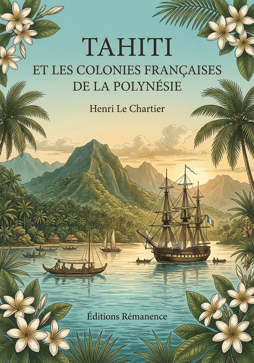 Livre Tahiti et les colonies françaises de la Polynésie par Henri Le Chartier - Couverture - Editions Remanence