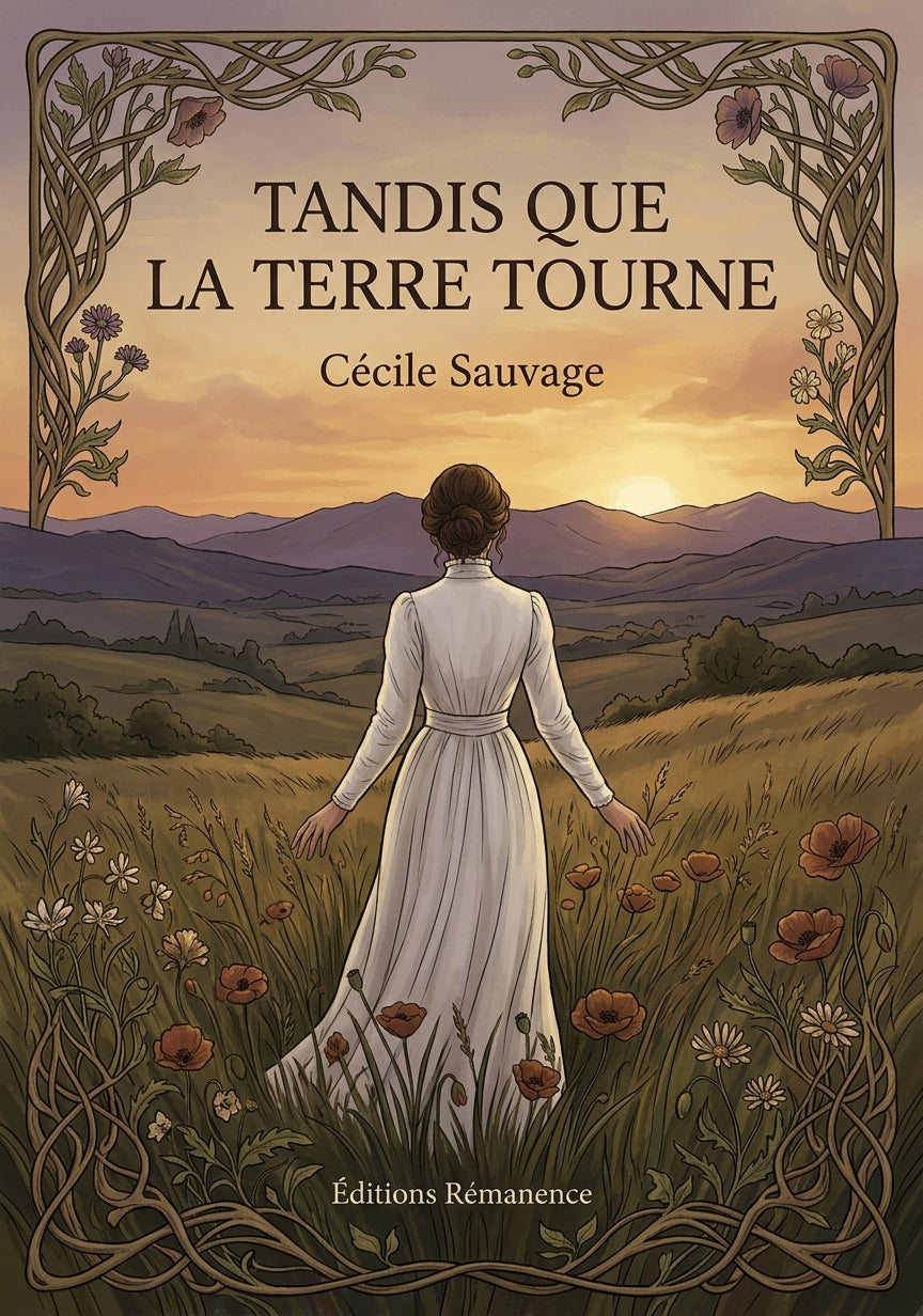 Livre Tandis que la terre tourne par Cécile Sauvage - Couverture - Editions Remanence