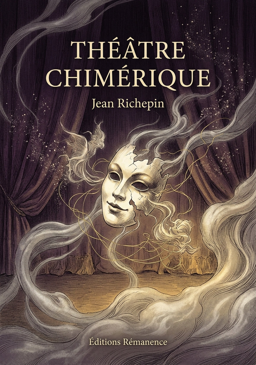 Livre Théâtre chimérique par Jean Richepin - Couverture - Editions Remanence