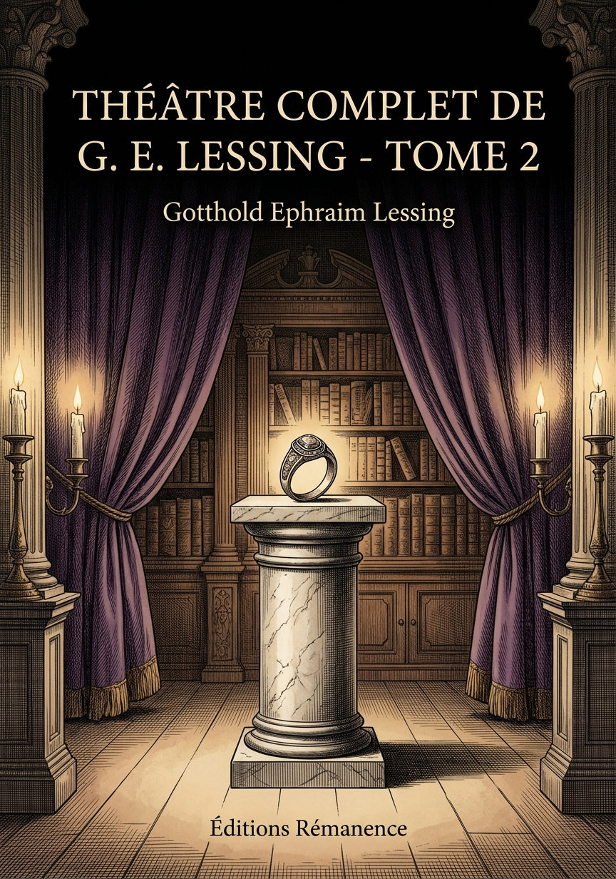 Livre Théâtre complet de G. E. Lessing - Tome 2 par Gotthold Ephraim Lessing - Couverture - Editions Remanence