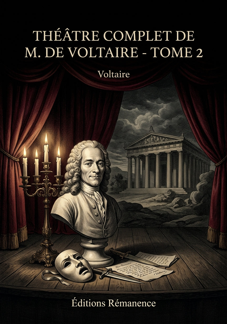 Livre Théâtre complet de M. de Voltaire - Tome 2 par Voltaire - Couverture - Editions Remanence