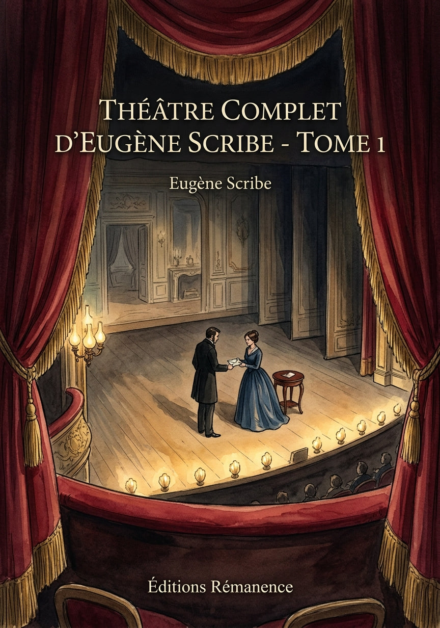 Livre Théâtre complet d’Eugène Scribe - Tome 1 par Eugène Scribe - Couverture - Editions Remanence